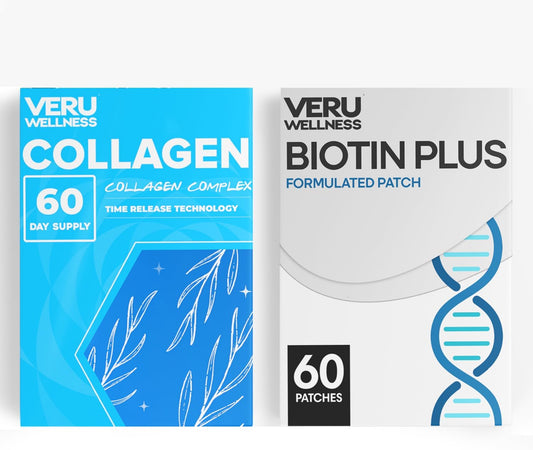 Skin Nail Duo Lifestyle Patches - Biotin Collagen- 60 Days Supply